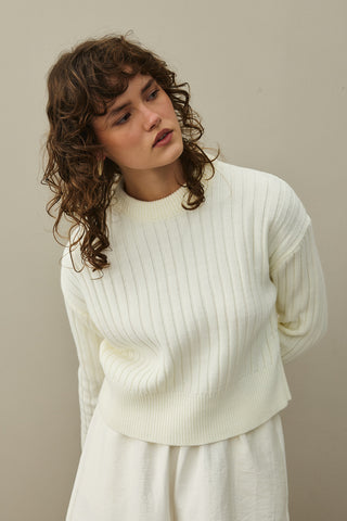 Fitilli Basic Crop Kazak Ekru