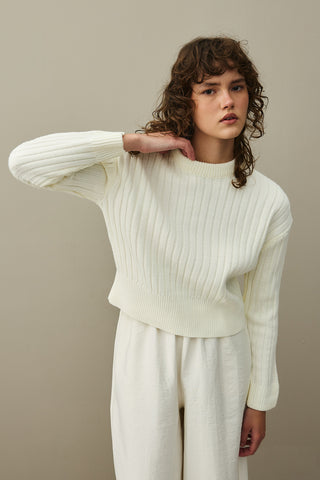 Fitilli Basic Crop Kazak Ekru