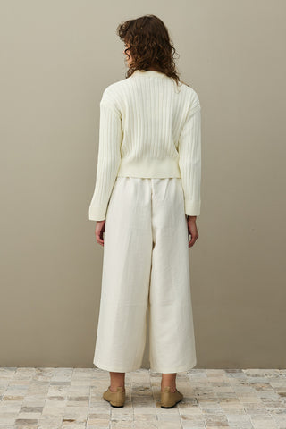 Fitilli Basic Crop Kazak Ekru