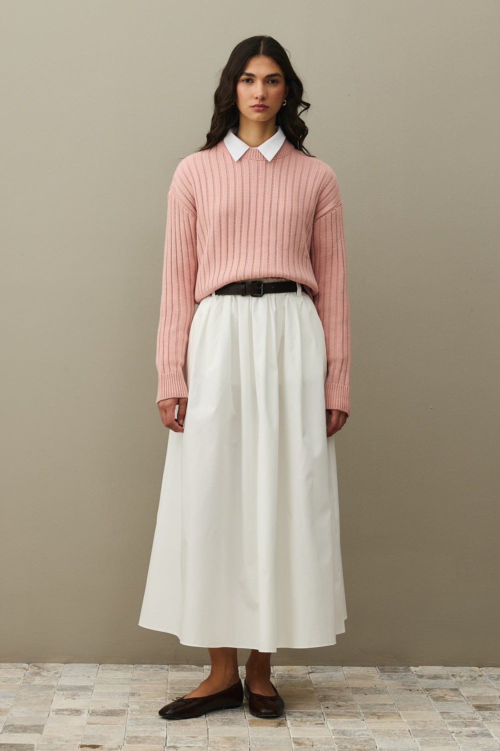 Fitilli Basic Crop Kazak Pembe