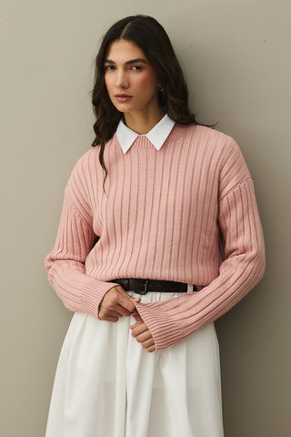 Fitilli Basic Crop Kazak Pembe