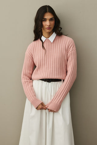 Fitilli Basic Crop Kazak Pembe