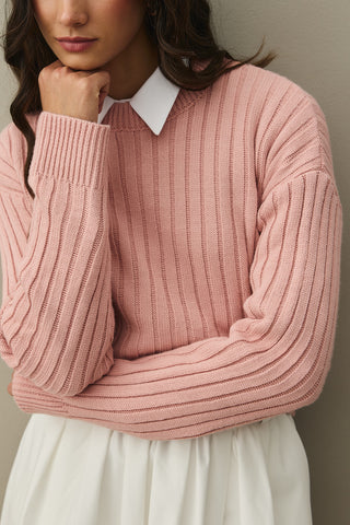 Fitilli Basic Crop Kazak Pembe