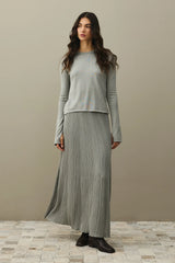 Fitilli Basic Pamuk Takım Gri