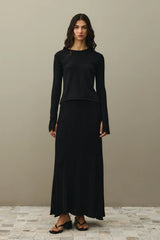 Fitilli Basic Pamuk Takım Siyah