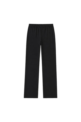 Flare Örme Mayo Pantolon Siyah
