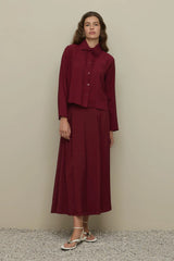 Fleto Cepli Tennsel Etek Takım Bordo