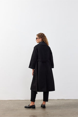 Garnili Trençkot Siyah - Fahhar Design
