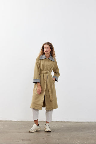 Garnili Trençkot Yeşil - Fahhar Design