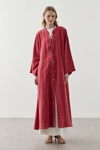 Geniş Britli Kimono Kırmızı