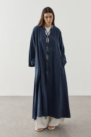 Geniş Britli Kimono Mavi