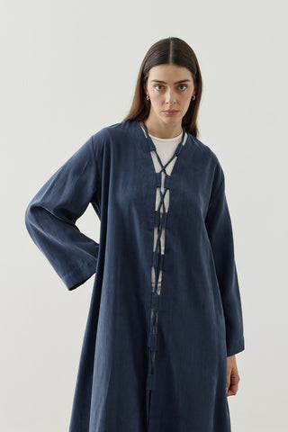 Geniş Britli Kimono Mavi