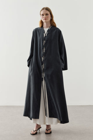 Geniş Britli Kimono Siyah