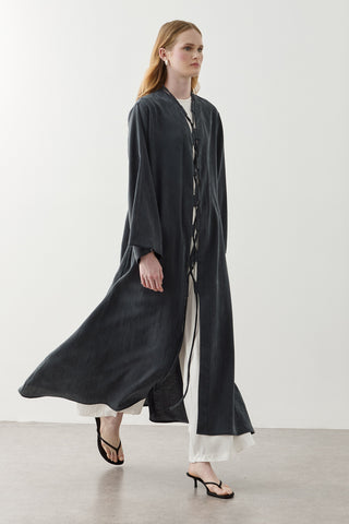 Geniş Britli Kimono Siyah