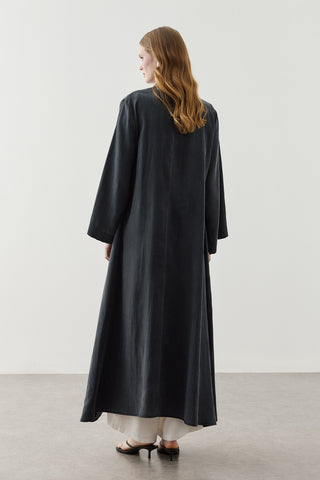 Geniş Britli Kimono Siyah