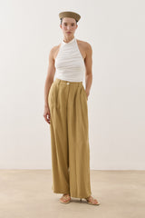 Geniş Dökümlü Pantolon Camel