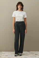 Wide Leg Sweatpants Anthracite Melange