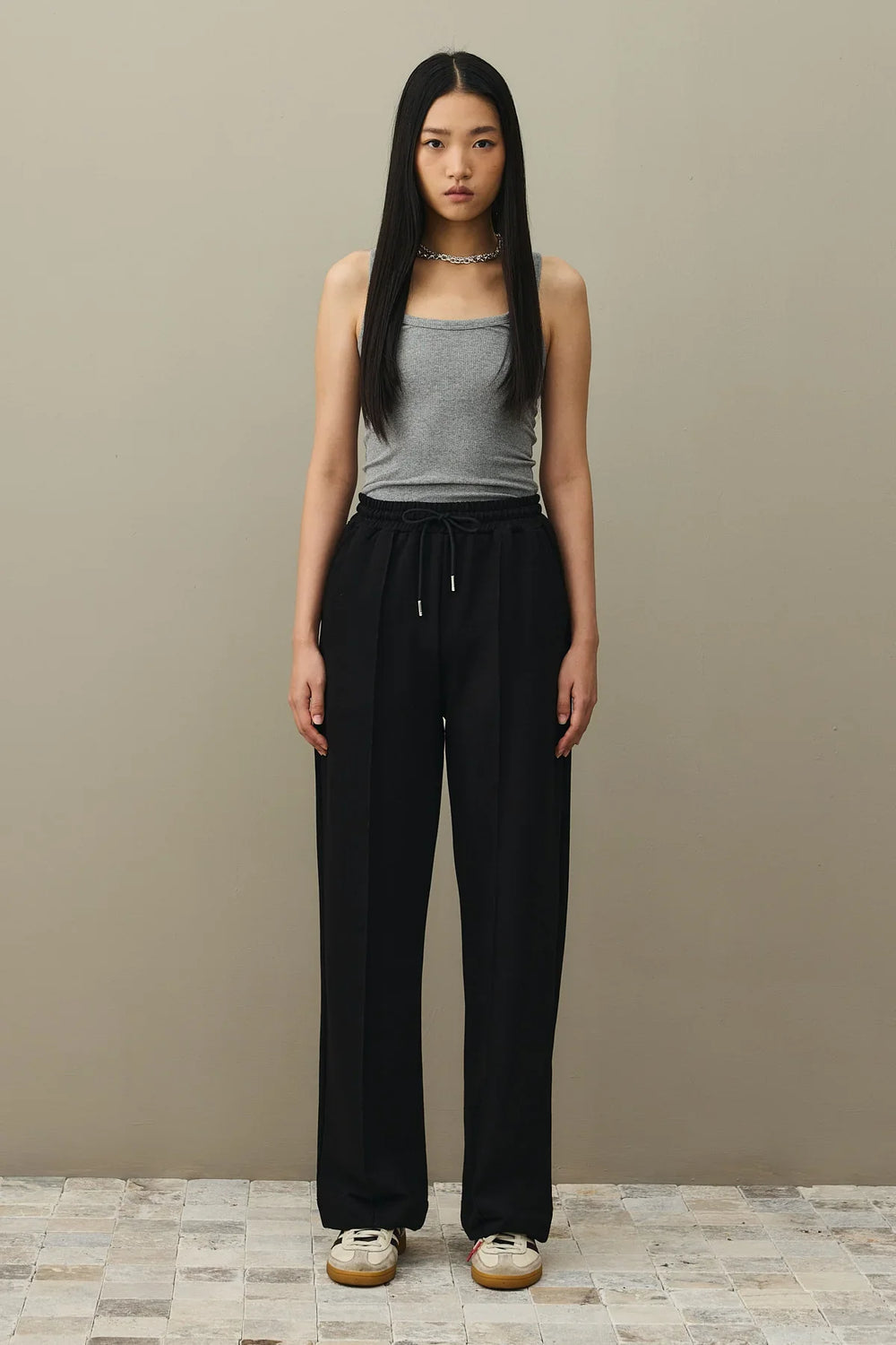 Wide Leg Sweatpants Black