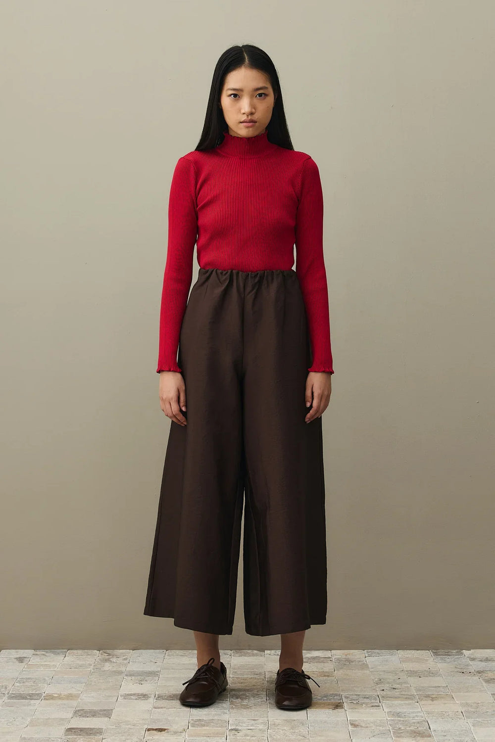Wide Trousers Bitter Coffee