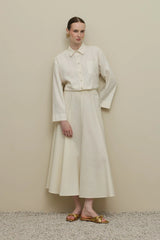 Godeli Lyocell Keten Etek Beyaz