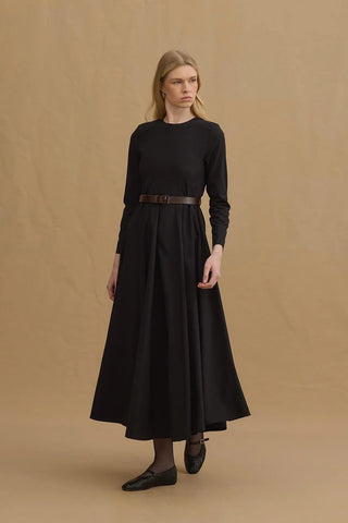 Godeli Maxi Elbise Siyah - Fahhar Design