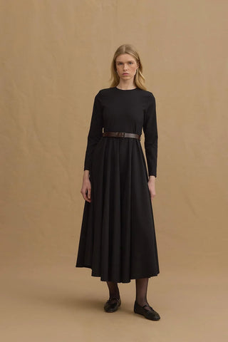 Godeli Maxi Elbise Siyah - Fahhar Design