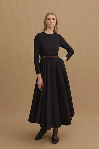 Godeli Maxi Elbise Siyah - Fahhar Design