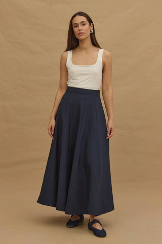 Godeli Maxi Etek Lacivert - Fahhar Design