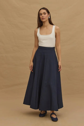 Godeli Maxi Etek Lacivert - Fahhar Design