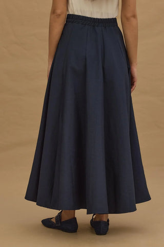 Godeli Maxi Etek Lacivert - Fahhar Design