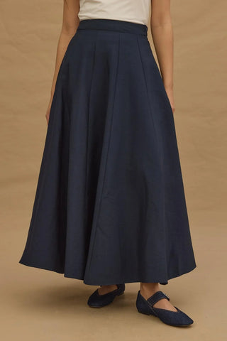 Godeli Maxi Etek Lacivert - Fahhar Design