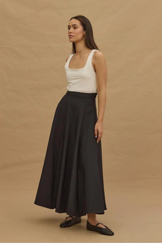 Godeli Maxi Etek Siyah - Fahhar Design