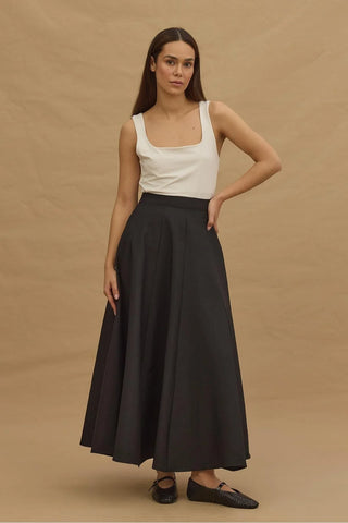 Godeli Maxi Etek Siyah - Fahhar Design