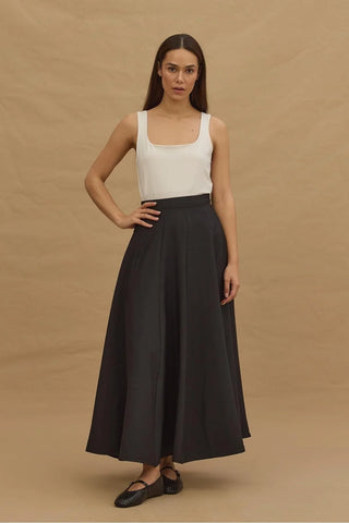 Godeli Maxi Etek Siyah - Fahhar Design