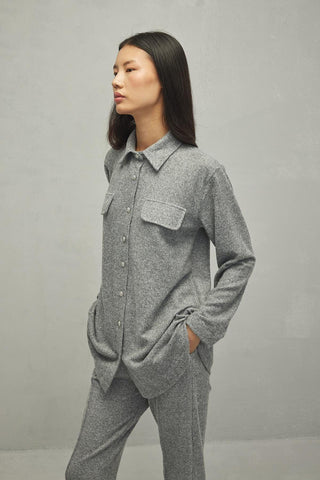 Shirt Collar Soft Suit Anthracite