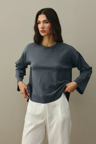 Fine Knit Sweater Anthracite