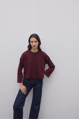 İnce Triko Kazak Bordo - Fahhar Design