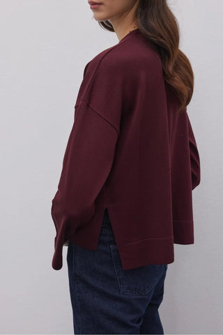 İnce Triko Kazak Bordo - Fahhar Design