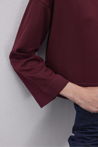 İnce Triko Kazak Bordo - Fahhar Design