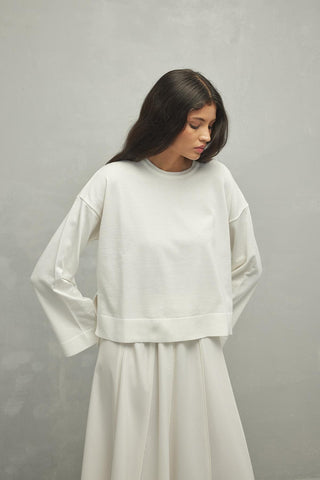 İnce Triko Kazak Ekru - Fahhar Design