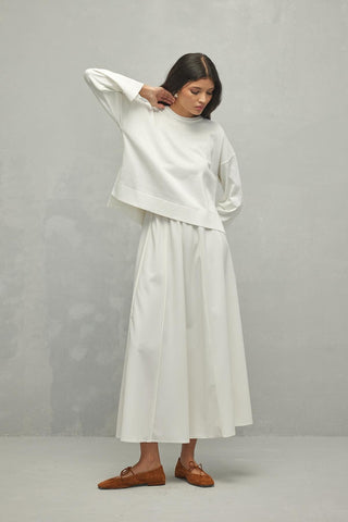İnce Triko Kazak Ekru - Fahhar Design