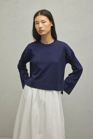 İnce Triko Kazak Lacivert - Fahhar Design