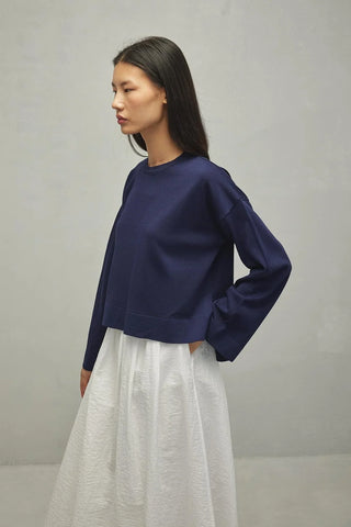 İnce Triko Kazak Lacivert - Fahhar Design
