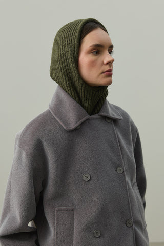 İpli Balaclava Bere Başlık Haki