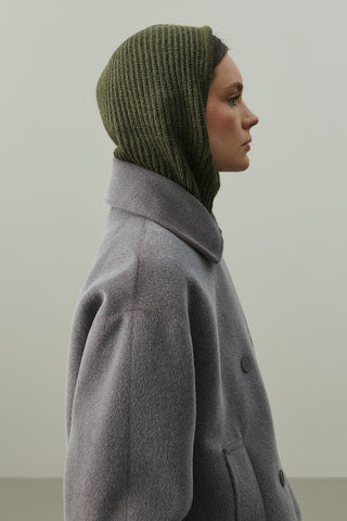 İpli Balaclava Bere Başlık Haki