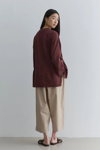 Kalın Katlamalı Sweatshirt Bordo - Fahhar Design