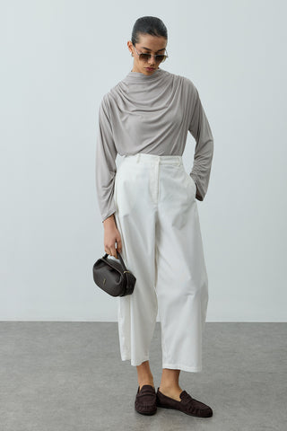 Kanvas Balon Pantolon Ekru