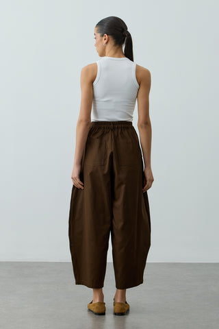 Kanvas Balon Pantolon Kahverengi