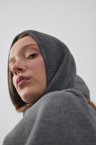 Kapüşonlu Atkı Antrasit - Fahhar Design