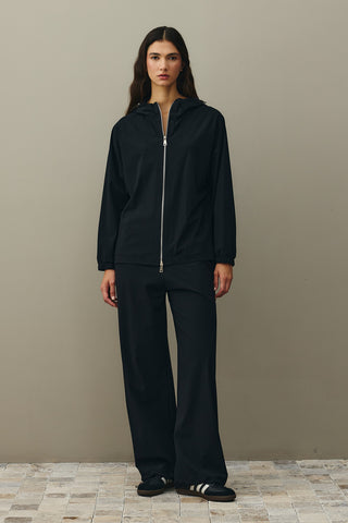Kapüşonlu Light Touch Takım Siyah